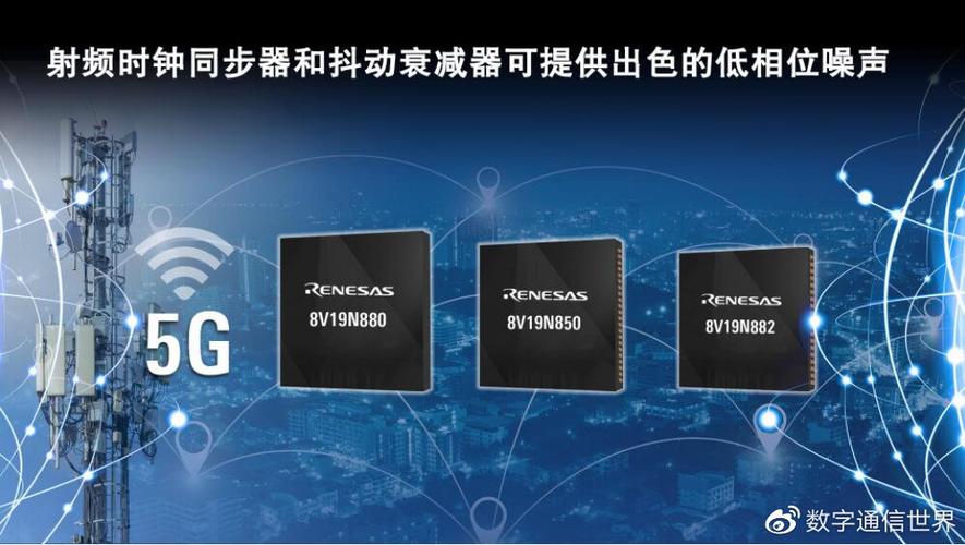 瑞萨电子扩展4g/5g射频时钟通信产品阵容